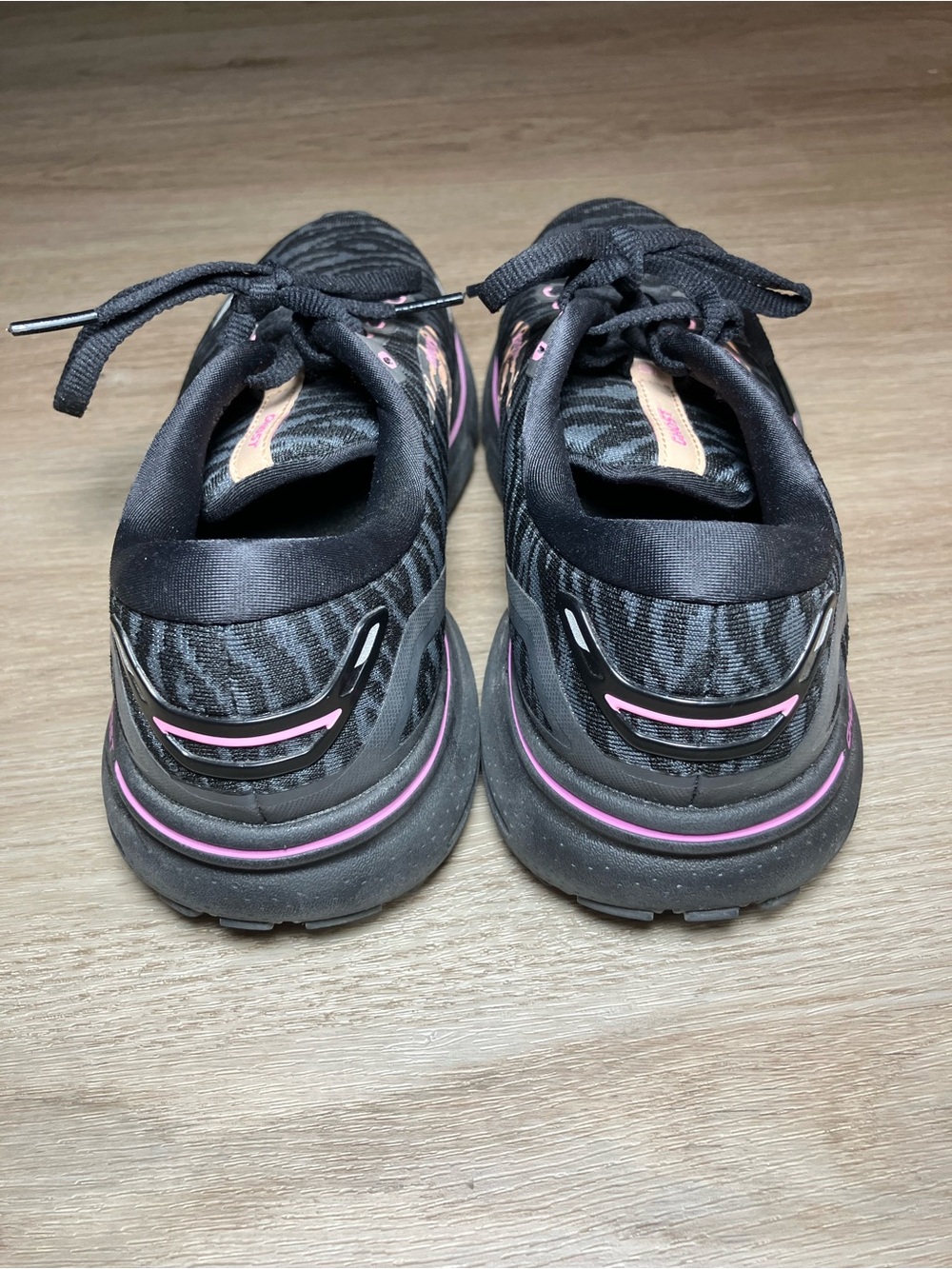 Brooks Ghost 15 Run Wild Black Zebra Leopard Running Shoes Women’s Size 9 B - Picture 6 of 11